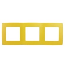 Эра Б0019404 12-5003-21 Рамка на 3 поста, Эра12, жёлтый