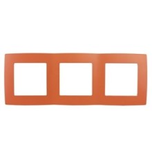 Эра Б0019405 12-5003-22 Рамка на 3 поста, Эра12, оранжевый