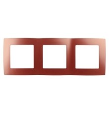 Эра Б0019407 12-5003-24 Рамка на 3 поста, Эра12, охра