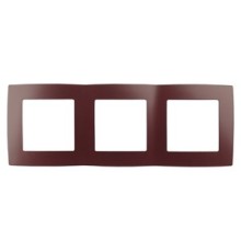 Эра Б0019408 12-5003-25 Рамка на 3 поста, Эра12, бордо