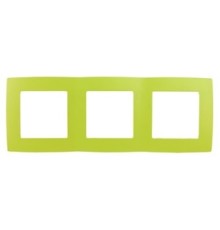Эра Б0019409 12-5003-26 Рамка на 3 поста, Эра12, лайм
