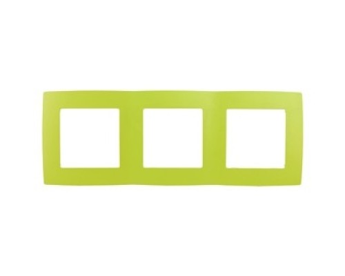 [ЭРА Розетки, выключатели] Эра Б0019409 12-5003-26 Рамка на 3 поста, Эра12, лайм