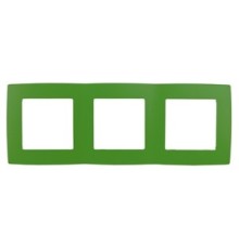 Эра Б0019410 12-5003-27 Рамка на 3 поста, Эра12, зелёный