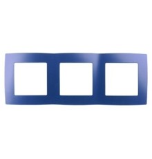 Эра Б0019412 12-5003-29 Рамка на 3 поста, Эра12, ультрамарин