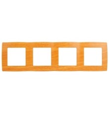 Эра Б0014777 12-5004-07 Рамка на 4 поста, Эра12, ольха