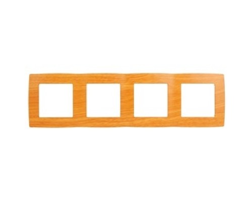 [ЭРА Розетки, выключатели] Эра Б0014777 12-5004-07 Рамка на 4 поста, Эра12, ольха