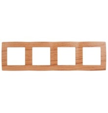 Эра Б0014779 12-5004-09 Рамка на 4 поста, Эра12, дуб