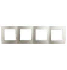 Эра Б0019381 12-5004-15 Рамка на 4 поста, Эра12, перламутр