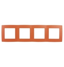 Эра Б0019414 12-5004-22 Рамка на 4 поста, Эра12, оранжевый