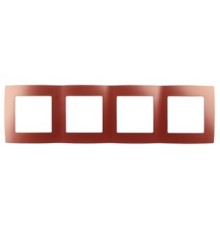 Эра Б0019416 12-5004-24 Рамка на 4 поста, Эра12, охра
