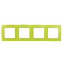 Эра Б0019429 12-5004-26 Рамка на 4 поста, Эра12, лайм