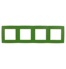 Эра Б0019430 12-5004-27 Рамка на 4 поста, Эра12, зелёный