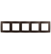 Эра Б0019383 12-5005-13 Рамка на 5 постов, Эра12, бронза