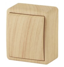 Эра Б0020656 11-1201-11 Выключатель, 10АХ-250В, ОУ, Эра Эксперт, сосна