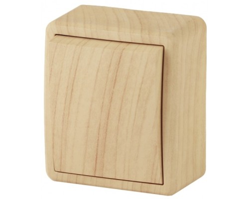 [ЭРА Розетки, выключатели] Эра Б0020656 11-1201-11 Выключатель, 10АХ-250В, ОУ, Эра Эксперт, сосна