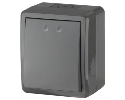 [ЭРА Розетки, выключатели] Эра Б0020670 11-1401-03 Выключатель IP54, 10АХ-250В, ОУ, Эра Эксперт, серый