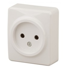 Эра Б0031552 11-2201-02 Розетка 2P, 16АХ-250В, ОУ, Эра Эксперт, сл.кость