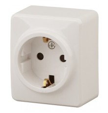 Эра Б0020686 11-2203-02 Розетка 2P+E Schuko, 16АХ-250В, ОУ, Эра Эксперт, сл.кость