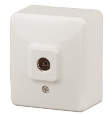 Эра Б0020725 11-3201-02 Розетка TV одиночная, ОУ, Эра Эксперт, сл.кость