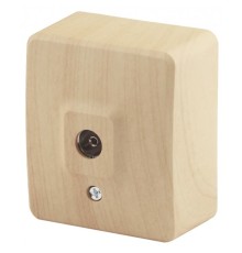 Эра Б0020726 11-3201-11 Розетка TV одиночная, ОУ, Эра Эксперт, сосна