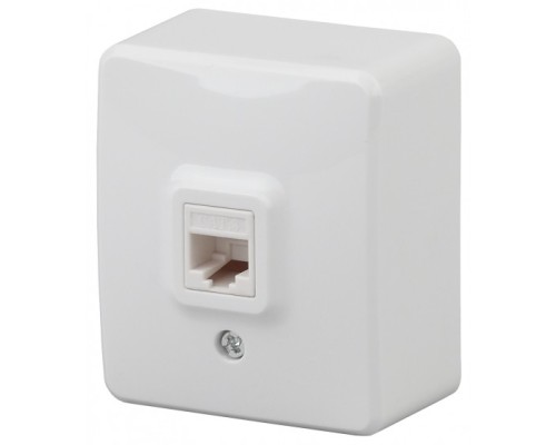 [ЭРА Розетки, выключатели] Эра Б0020727 11-3202-01 Розетка телефонная RJ11, ОУ, Эра Эксперт, белый