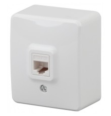 Эра Б0020730 11-3203-01 Розетка информационная RJ45, ОУ, Эра Эксперт, белый