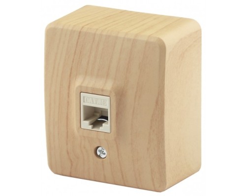 [ЭРА Розетки, выключатели] Эра Б0020732 11-3203-11 Розетка информационная RJ45, ОУ, Эра Эксперт, сосна