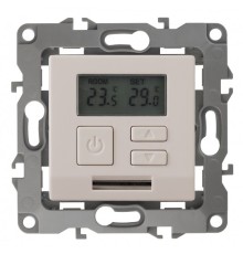 Эра Б0031272 12-4111-02 Терморегулятор универс.230В-Imax 16А, Эра12, слоновая кость