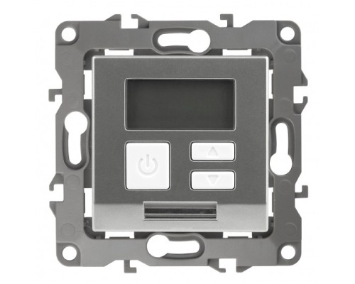 [ЭРА Розетки, выключатели] Эра Б0031273 12-4111-03 Терморегулятор универс.230В-Imax 16А, Эра12, алюминий