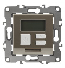 Эра Б0031274 12-4111-04 Терморегулятор универс.230В-Imax 16А, Эра12, шампань