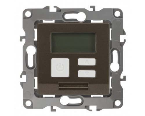 [ЭРА Розетки, выключатели] Эра Б0031278 12-4111-13 Терморегулятор универс.230В-Imax 16А, Эра12, бронза