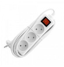 СТАРТ (4670012297741) Удлинитель  3 розетки  С/У S 3x3 - V . Длина провода 3,0 м. Заземления нет. Кнопка включения. 