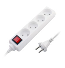 СТАРТ (4670012297765) Удлинитель  4 розетки  С/У S 4x5 -V . Заземления нет.Кнопка включения. Длина провода 5,0 м.