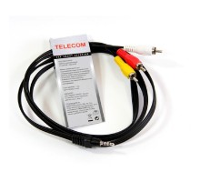 Telecom Кабель соединительный (TAV4545-1.5M) 3.5 Jack (M)/3 RCA (M) [6926123462270]