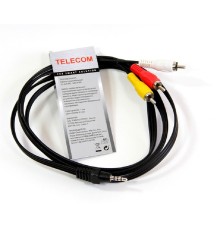 Telecom Кабель соединительный (TAV4545-1.5M) 3.5 Jack (M)/3 RCA (M) [6926123462270]