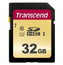 SecureDigital 32Gb Transcend TS32GSDC500S {SDHC Class 10, UHS-I U1, MLC}