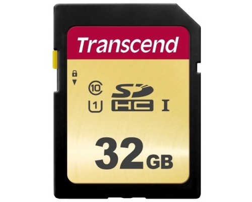 [Карта памяти ] SecureDigital 32Gb Transcend TS32GSDC500S {SDHC Class 10, UHS-I U1, MLC}