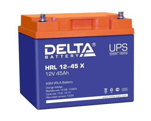 [батареи] Delta HRL 12-45 X (45Ач, 12В) свинцово- кислотный  аккумулятор