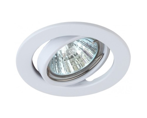 [точечные светильники] Эра C0043805 ST2A WH Светильник штампованный поворотный MR16,12V/220V, 50W белый