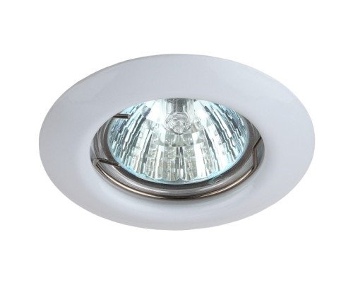 [точечные светильники] Эра C0043801 ST3 WH Светильник штампованный MR16,12V/220V, 50W белый