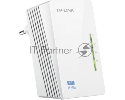 Сетевое оборудование TP-Link TL-WPA4220 300Mbps Wireless AV500 Powerline Extender, 500Mbps Powerline Datarate, 2 10/100Mbps Fast Ethernet ports, HomePlug AV, Plug and Play, WiFi Clone, Single Pack