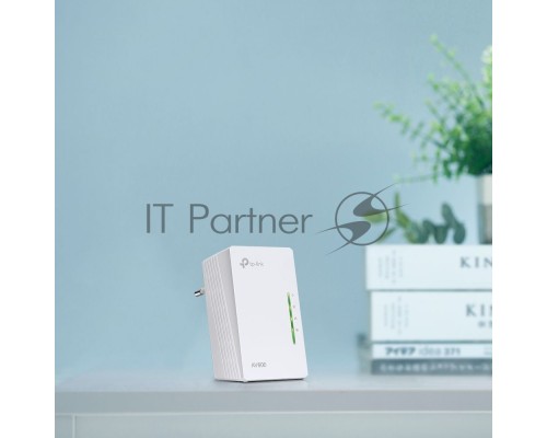 Сетевое оборудование TP-Link TL-WPA4220 300Mbps Wireless AV500 Powerline Extender, 500Mbps Powerline Datarate, 2 10/100Mbps Fast Ethernet ports, HomePlug AV, Plug and Play, WiFi Clone, Single Pack