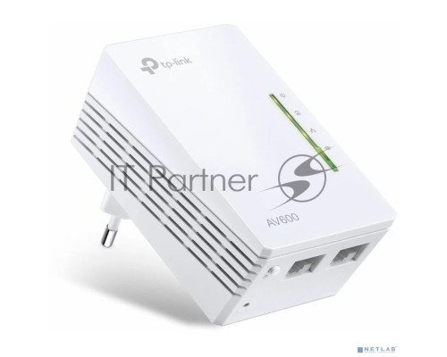 Сетевое оборудование TP-Link TL-WPA4220 300Mbps Wireless AV500 Powerline Extender, 500Mbps Powerline Datarate, 2 10/100Mbps Fast Ethernet ports, HomePlug AV, Plug and Play, WiFi Clone, Single Pack