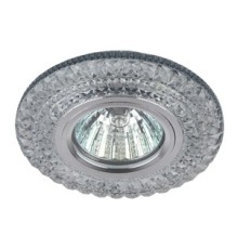 Эра Б0019202 DK LD3 SL/WH Светильник декор c белой светодиодной подсветкой, прозрачный