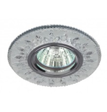 Эра Б0028080 DK LD9 SL/WH Светильник декор со светодиодной подсветкой MR16, прозрачный