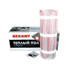 Rexant 51-0502-2 Тёплый пол (нагревательный мат) Classic RNX -1,0-150 (площадь1,0 м2 (0,5 х 2,0 м)),150 Вт, двухжильный с экраном