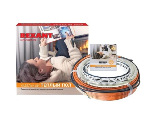 [Rexant Теплый пол и терморегуляторы] Rexant 51-0521-3 Теплый пол RND-140-2100 (2100Вт/140м/ S обогрева, м2: 13,0-17,5) (двух жильный) 