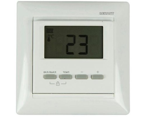 [Rexant Терморегуляторы] Rexant 51-0566 Терморегулятор цифровой RX-511H (белый)  (совместим с Legrand серии Valena) 