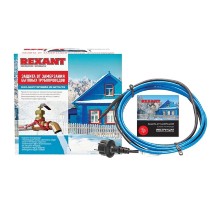 Rexant 51-0623 Греющий саморегулирующийся кабель на трубу 15MSR-PB 25M  (25м/375Вт)