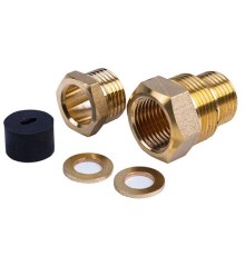 Proconnect 51-0610-2 Сальник с двойной резьбой 1/2 и 3/4 для ввода кабеля в трубу   